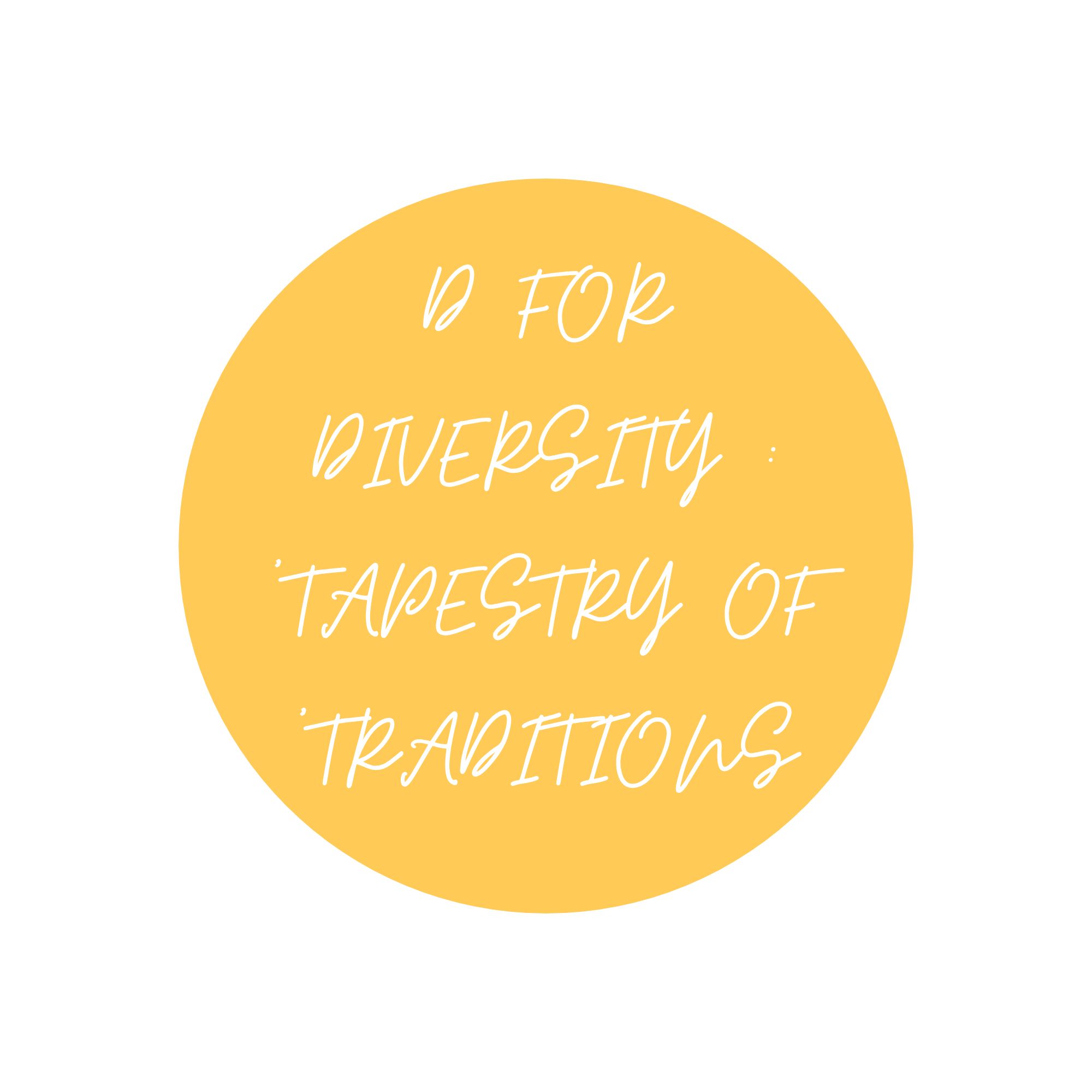 D For Diversity : Tapestry Of Traditions
