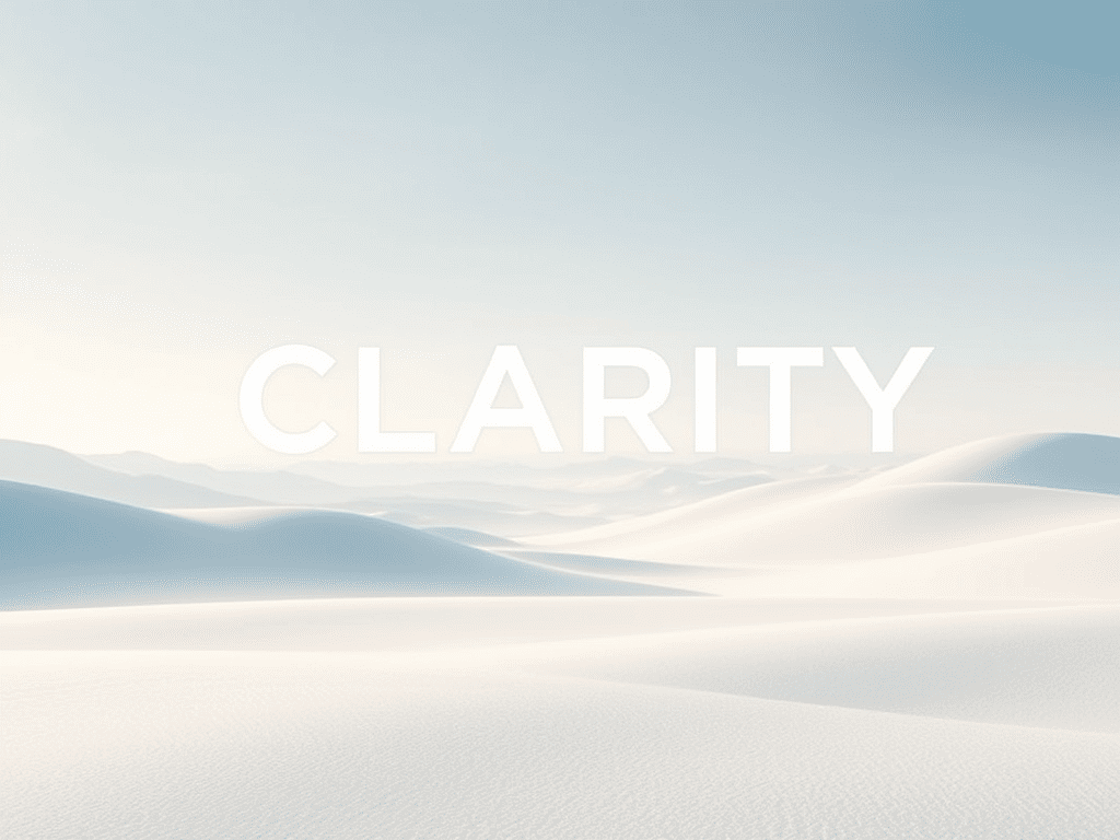 My Word For 2025 : The Clarity Quest