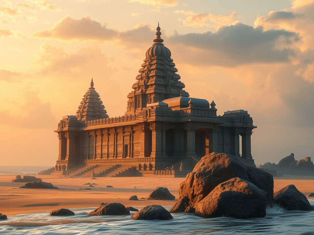 Granite Jewel Of Mahabs : The Shore Temple