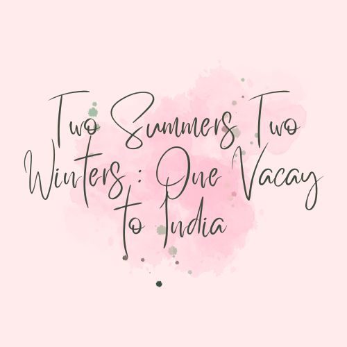 Two Summers Two Winters : One Vacay to India