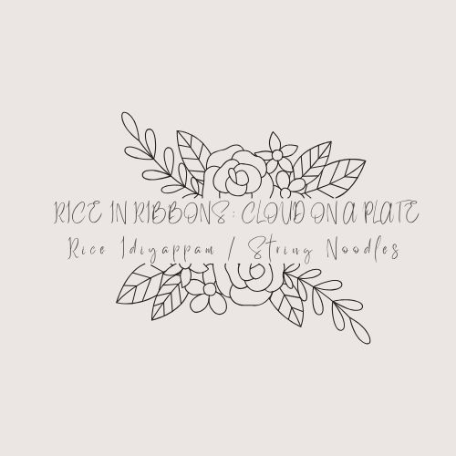 Rice In Ribbons : Cloud On A Plate