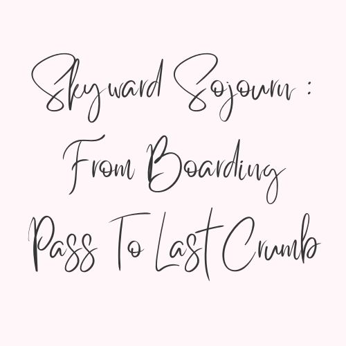 Skyward Sojourn : From Boarding Pass To Last Crumb